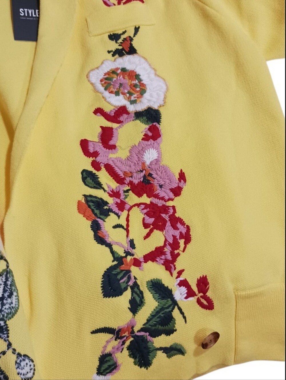 Stylewe Embroided Bohemian Cardigan Sweater Blazer Academia - Picture 4 of 12